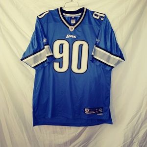 Lions On Field Jersey Suh #90 Football Jersey